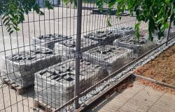 Бруківка на палетах